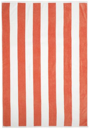 Kragerø XL strandhåndkle 100x180 korall