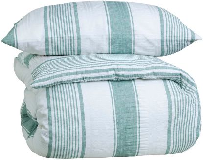Line kreppsengesett 200x220 grønn
