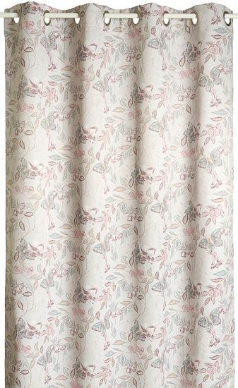 Milena lysdempende gardin 140x160 rosa