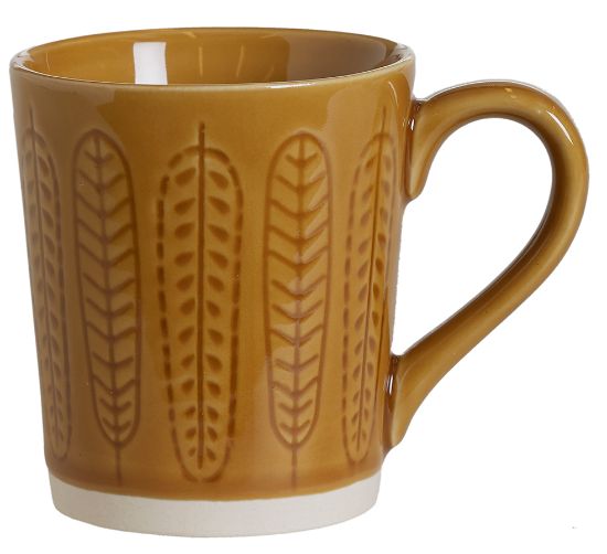 Retro krus 10 cm oker