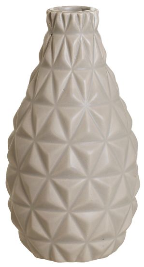 Kornelius vase 16 cm grå