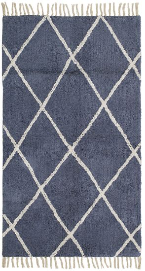 Henrika gulvteppe 70x140 blå