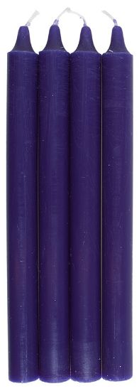 Cena kronelys 25 cm mørk lilla