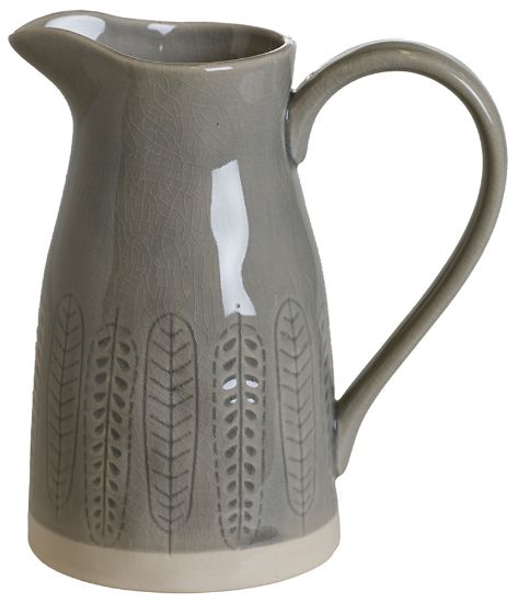 Retro mugge 19 cm grågrønn