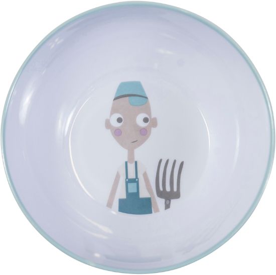 Sebra farm skål blå, Jack