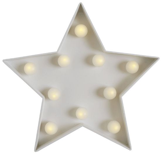 Lito ledlys stjerne hvit