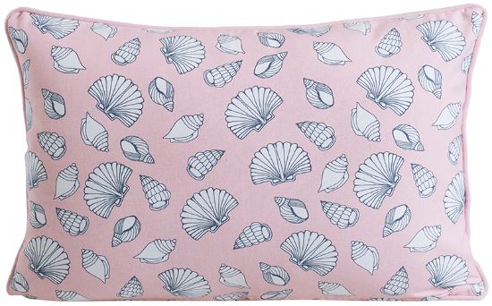 Skjell pute 60x40 rosa