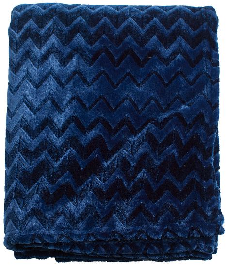 Kirsten pledd 130x170 blå