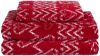 Flakes håndkle 70x130 rød