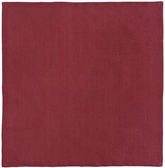 Goldi serviett 45x45 mørk rød