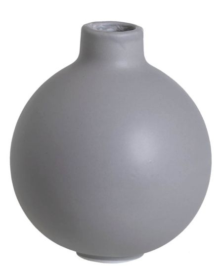 Riley vase 10 cm grå