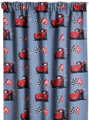 Cars McQueen lysdempende gardin 140x160