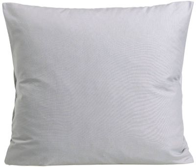 Plain cotton putevar 45x50 lys grå