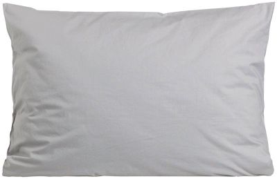 Plain cotton putevar 60x80 lys grå
