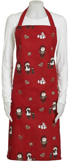 Tomte forkle rød