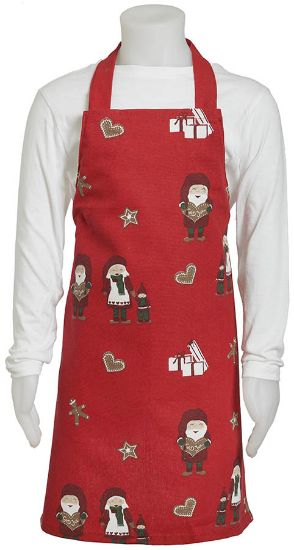 Tomte barneforkle rød