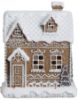 Ginger pepperkakehus med LED-lys 16 cm