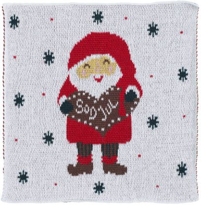 Tomte strikkeklut cream