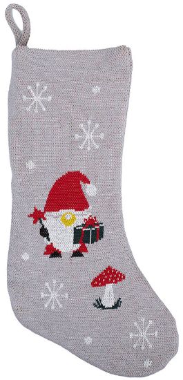 Didrik julestrømpe 50 cm grå
