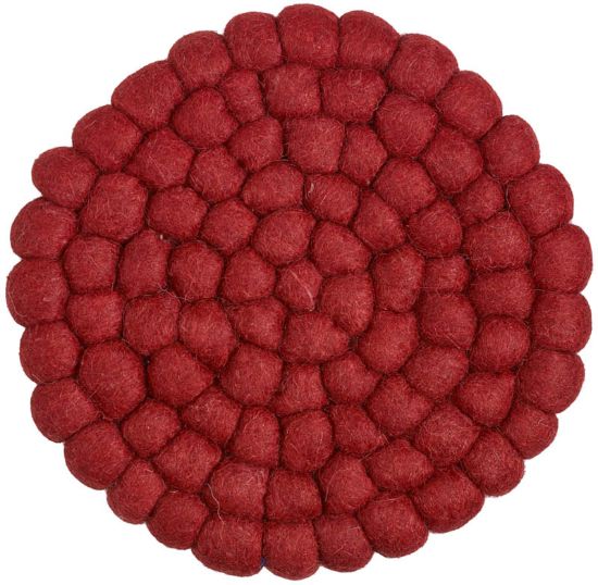 Wooly gryteunderlag Ø21 rød