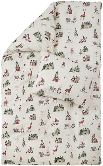 Nordpolen flanellsengesett 140x200 cream