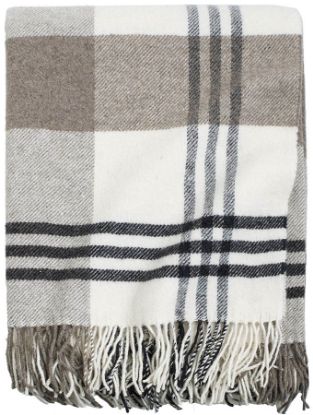 Mateo ullpledd 130x170 cream