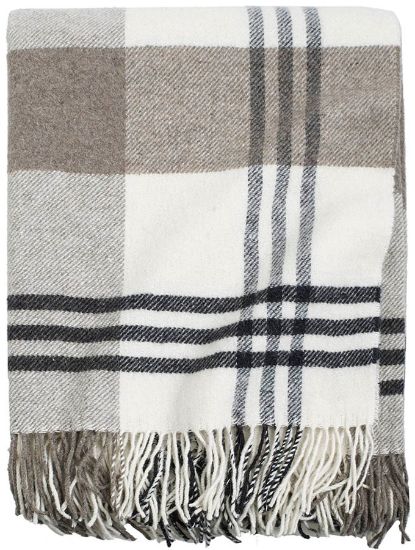 Mateo ullpledd 130x170 cream