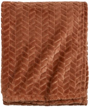 Emery pledd 130x170 rust