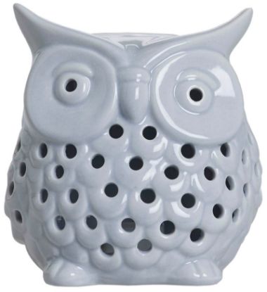 Hoot ugle med LED-lys 11 cm