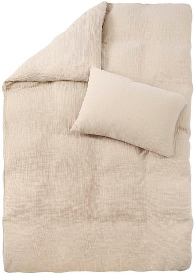 Marna musselinsengesett 140x200 beige