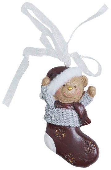 Bamse juletrepynt 8 cm