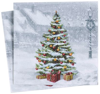 Juletre serviett 33x33