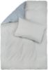 Broklyn flanellsengesett 140x200 blågrå