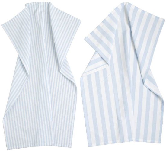 Lynx kjøkkenhåndkle 2pk lys blå