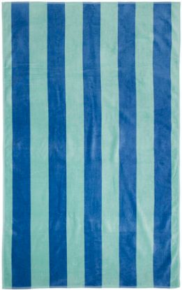 Grimstad XL strandhåndkle 100x180 blå/grønn