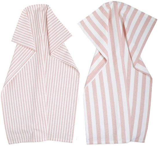 Lynx kjøkkenhåndkle 2pk rosa