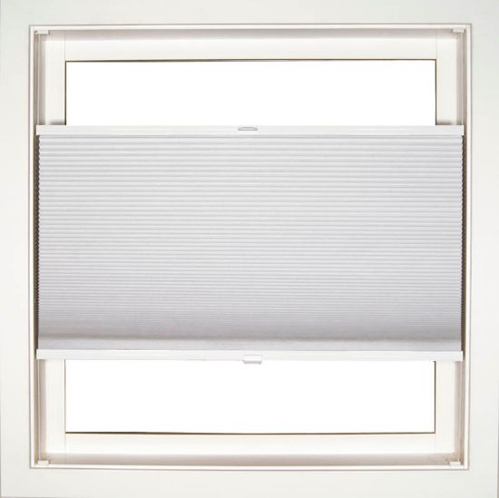 Plisse duette lystett utspent 60x160 hvit