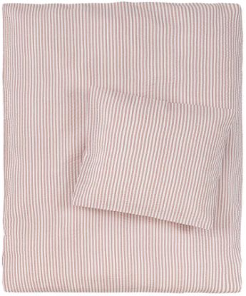 Lykke kreppsengesett 65x80 rosa