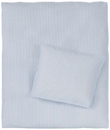 Lykke kreppsengesett 100x140 lys blå