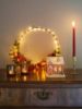 Ginger pepperkakehus med LED-lys 16 cm