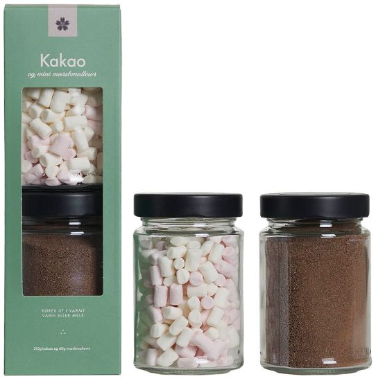 Kakaotårn gaveeske m/kakao og marshmallows