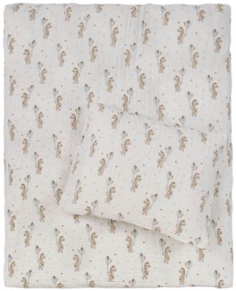 Jiffi økologisk musselinsengesett 65x80