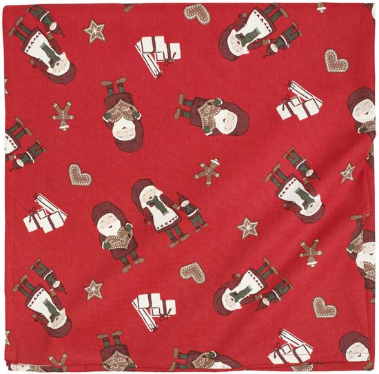 Tomte duk 140x180 rød