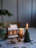 Ginger pepperkakehus med LED-lys 16 cm