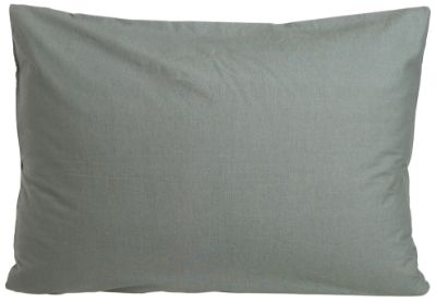 Plain cotton putevar 50x70 grønn