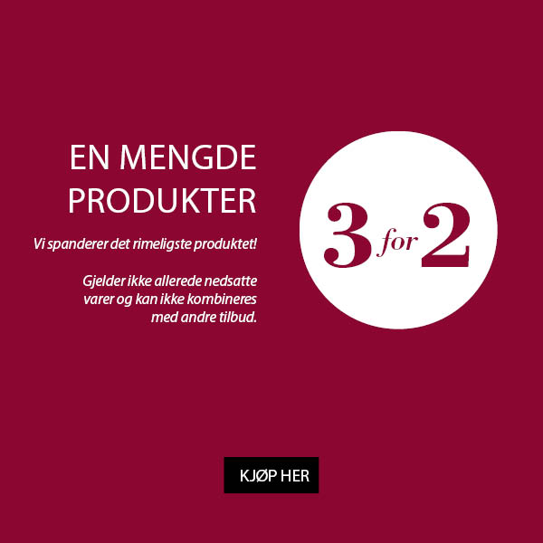 3 for 2 på en mengde produkter