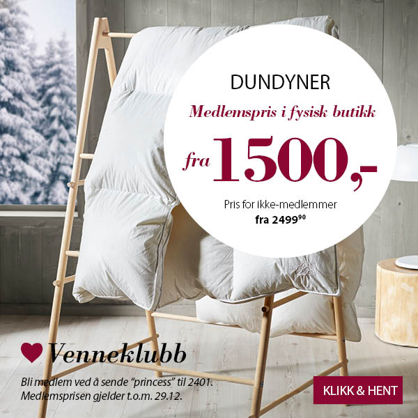 Medlemspris dundyner