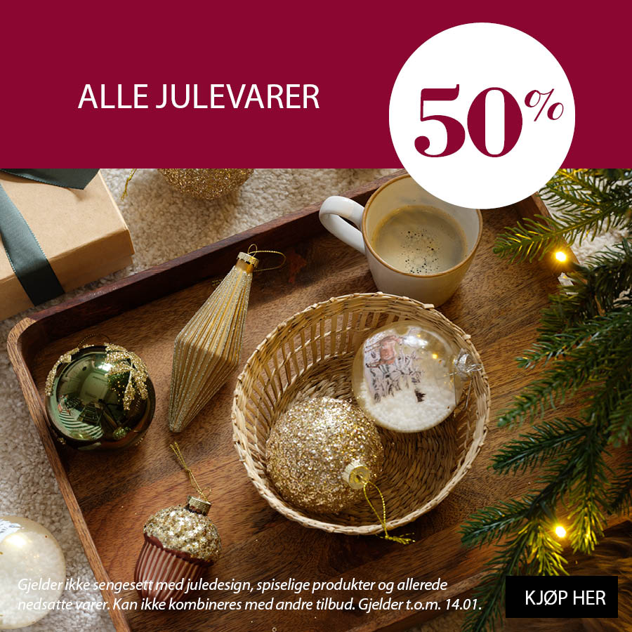 Alle julevarer 50%