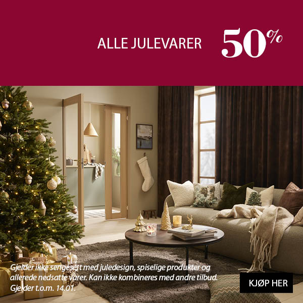 Alle julevarer 50%