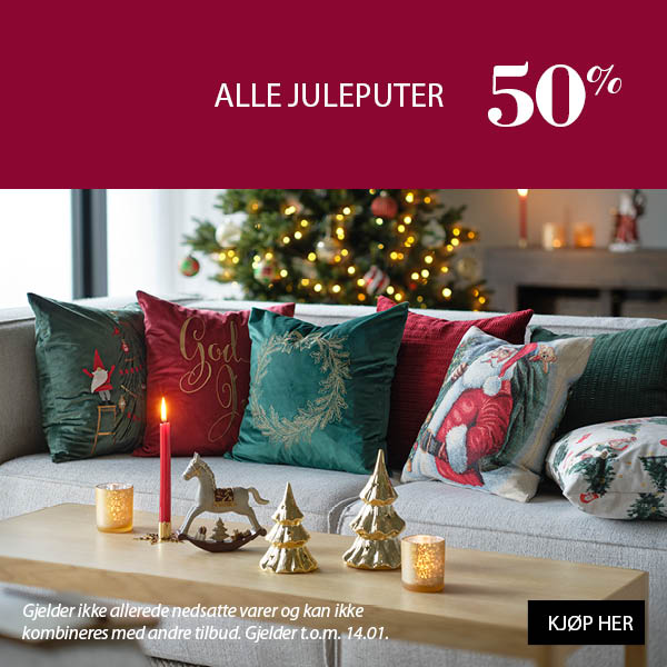 Alle juleputer 50%